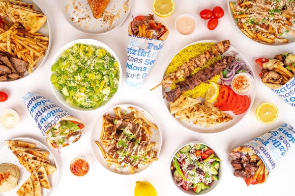 Nick the Greek Food Spread